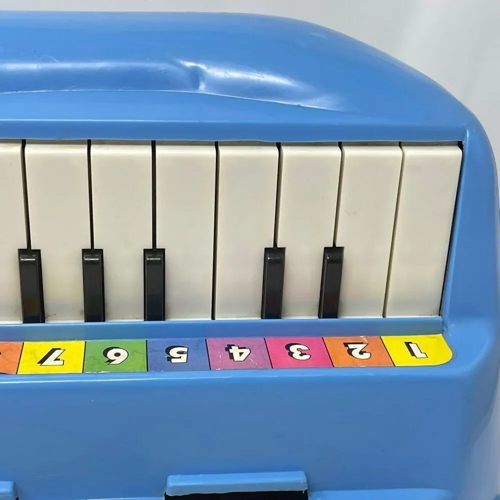 Pianosaurus Vintage Toy Piano Dinosaur Blue By Proll 1997 Kids Child Saurus